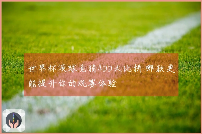 世界杯滚球竞猜App大比拼 哪款更能提升你的观赛体验
